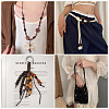Wood European Beads WOOD-TA0003-09B-8
