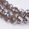 Electroplate Glass Beads Strands GR10MMY-9AB-3