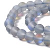 Synthetic Moonstone Beads Strands G-E573-01A-01-4