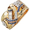 Flower Brass Micro Pave Clear Cubic Zirconia Finger Rings FS-WGA7D1C-01-2
