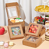 Kraft Paper Gift Box with Visible Window CON-WH0088-74B-5