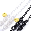 Personalized Acrylic Cable Chain Necklaces NJEW-JN02886-3