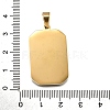 Tarot 304 Stainless Steel Enamel Pendants STAS-M119-09F-G-2