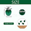 10Pcs Apple Gemstone Charm Pendant Crystal Quartz Healing Natural Stone Pendants Pink Silver Buckle for Jewelry Necklace Earring Making Crafts JX525H-2