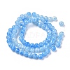 Spray Painted Glass Beads Strands GLAA-XCP0011-19-2