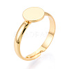 Brass Cuff Ring Findings KK-N274-18G-1