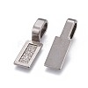 Tibetan Style Alloy Glue-on Flat Pad Bails TIBE-4710-B-RS-1