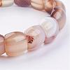 Natural Agate Stretch Bracelets BJEW-F254-G13-3