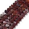 Natural Red Ocean Agate Beads Strands G-G084-B11-01-1