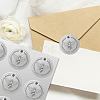 34 Sheets Silver Foil Embossed PET Picture Sticker DIY-WH0528-023-6