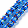 Transparent Handmade Bumpy Lampwork Beads Strands LAMP-T007-18-B09-1