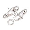 Brass Lobster Claw Clasps KK-H287-08A-P-3