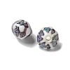 Vintage Porcelain Pumpkin Beads PORC-L080-A04-2