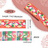 Ethnic Style Polyester Ribbons OCOR-WH0079-65B-2