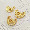 Zinc Alloy Open Back Bezel Pendants PALLOY-F242-06G-1