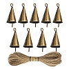 Iron Bell Hanging Ornaments AJEW-H145-91AB-1