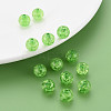 Transparent Crackle Acrylic Beads MACR-S373-66C-N19-4
