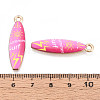 Alloy Enamel Pendants ENAM-T022-40KCG-07-3