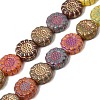 Painted Glass Beads Strands GLAA-Z021-06A-1