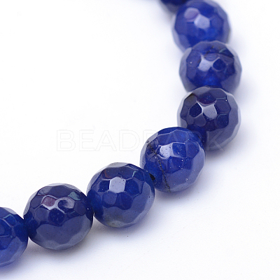 Natural White Jade Bead Strands G-R346-8mm-04-1