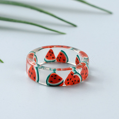 Transparent Resin Finger Rings for Women WG107A9-04-1