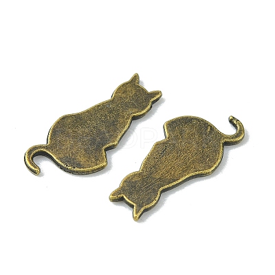 Alloy Kitten Cabochons PALLOY-WH0051-01AB-06-1