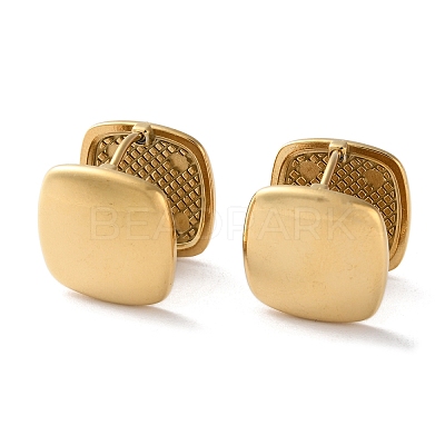 Ion Plating(IP) 304 Stainless Steel Hoop Earrings EJEW-C124-01F-G-1