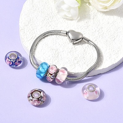 Handmade Lampwork European Beads LAMP-S193-004-M-1