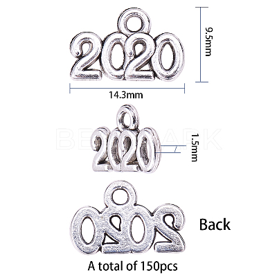 Tibetan Style Zinc Alloy Charms PALLOY-SC0002-14AS-1
