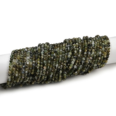Natural Green Tourmaline Beads Strands G-F798-A03-02-1