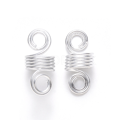 Aluminum Hair Braid Dreadlock Beads X-ALUM-S017-001B-1