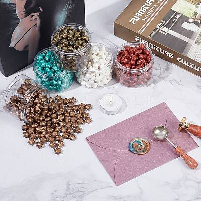 Sealing Wax Particles Kits for Retro Seal Stamp DIY-CP0003-54G-1