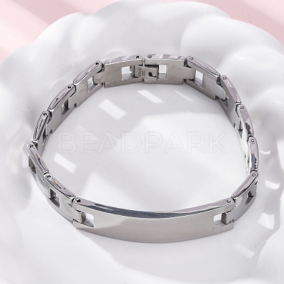 201 Stainless Steel Watch Band Chain Bracelets BJEW-B078-175P-1
