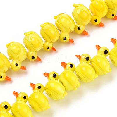 Handmade Lampwork Beads Strands LAMP-N021-017-1