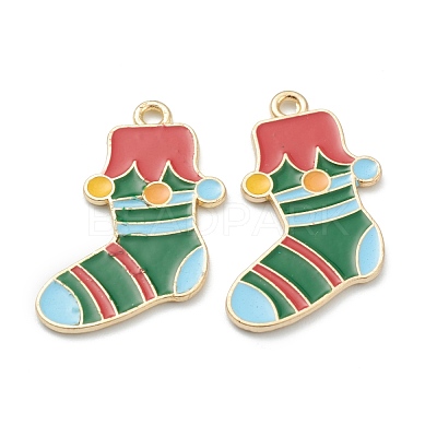 Alloy Enamel Pendants ENAM-J649-33LG-B-1