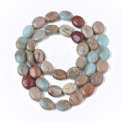 Synthetic Aqua Terra Jasper Beads Strands G-S366-015A-01-1