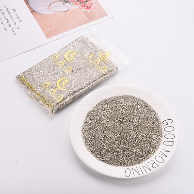 Plated Glass Cylinder Beads SEED-S047-E-003-1