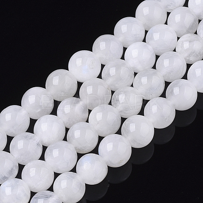 Natural Rainbow Moonstone Beads Strands G-S150-64-6mm-1