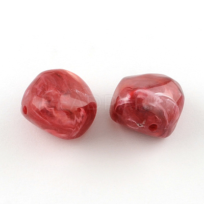 Nuggets Imitation Gemstone Acrylic Beads OACR-R044-04-1