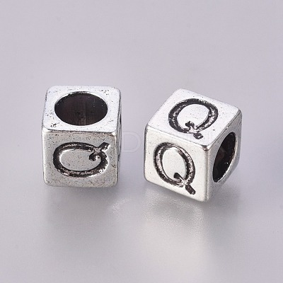 Tibetan Style Alloy European Beads MPDL-R037-Q-NR-1