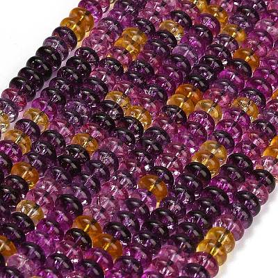 Dyed Imitation Gemstone Glass Beads Strands GL-Z001-03A-08-1