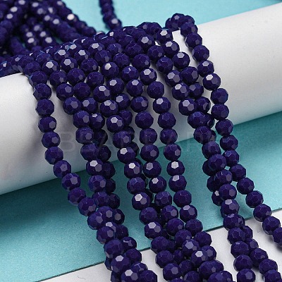 Opaque Glass Beads Stands EGLA-A035-P4mm-D09-1