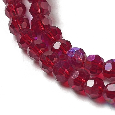 Electroplate Transparent Glass Beads Strands EGLA-A035-T3mm-L02-1