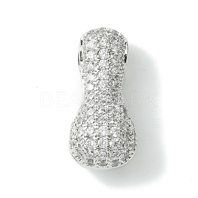 Rack Plating Brass Cubic Zirconia Pendants KK-S378-02P-I-1