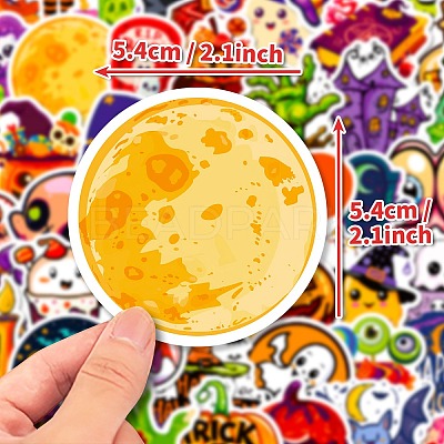 50Pcs Halloween Cartoon Paper Self-Adhesive Picture Stickers STIC-C010-26-1