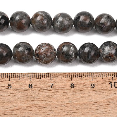Natural Fluorescent Syenite Rock(Glow under UV Light) Beads Strands GG-NH0012-A01-10mm-1