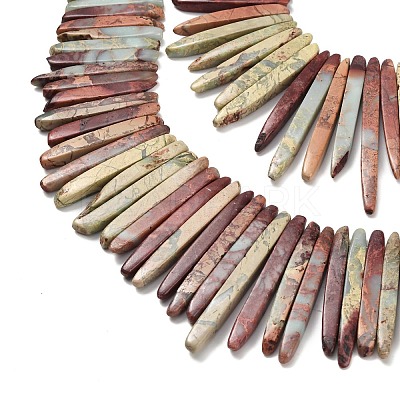 Natural Aqua Terra Jasper Beads Strands G-Z110-D01-1