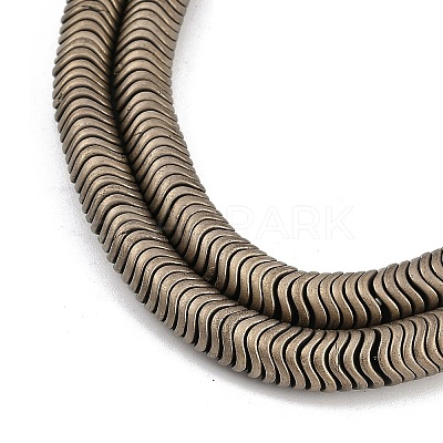 Electroplated Synthetic Non-magnetic Hematite Beads Strands G-H020-M01-21-1