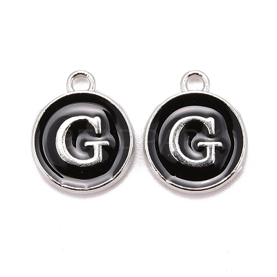 Platinum Plated Alloy Charms ENAM-S118-02G-P-1