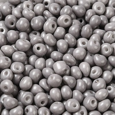 6/0 Opaque Baking Paint Glass Seed Beads SEED-M012-02A-17-1